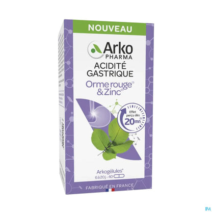 Arkogélules Acidità Gastrica Olmo Rosso e Zinco 40 Capsule