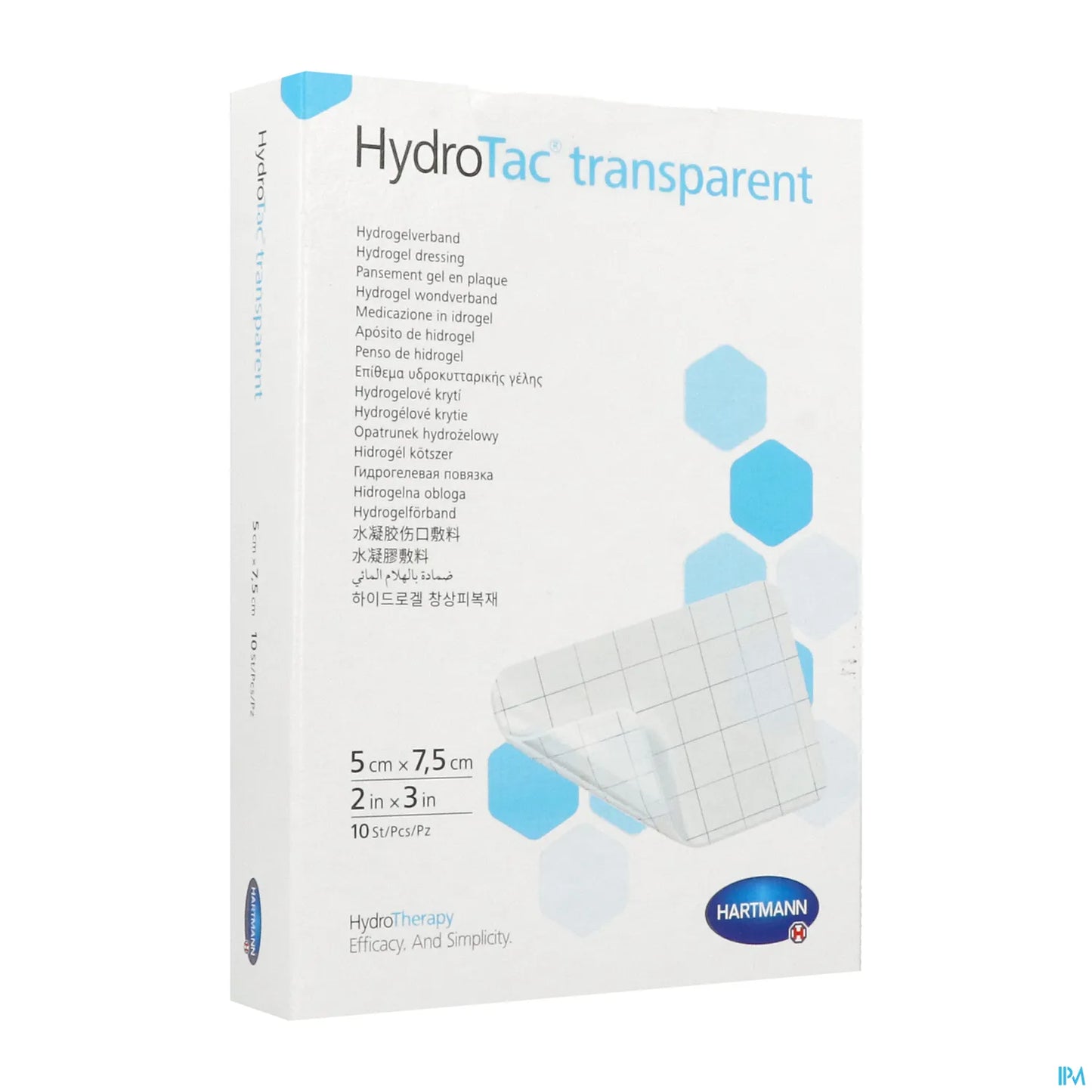 Hydrotac Transparent 5 cm x 7,5 cm Boîte de 10