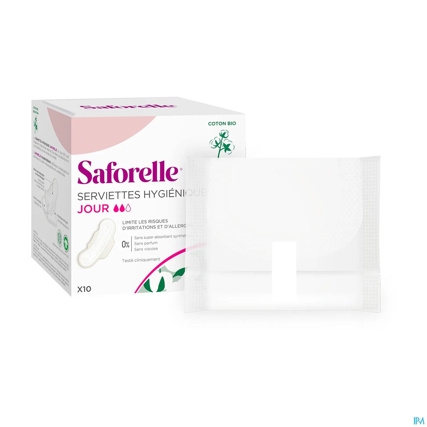 Coton Protect Serviettes Hygiéniques Jour x10