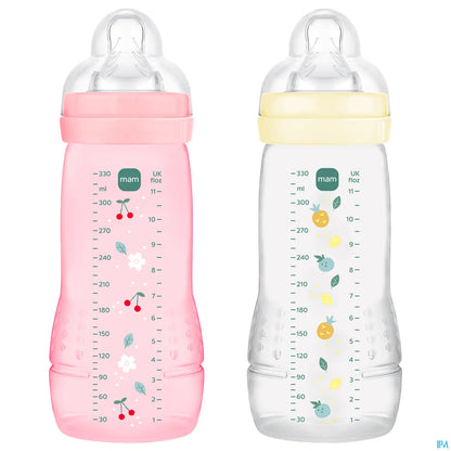 Biberon Easy Active 330ml Berry Pearl Confezione da 2
