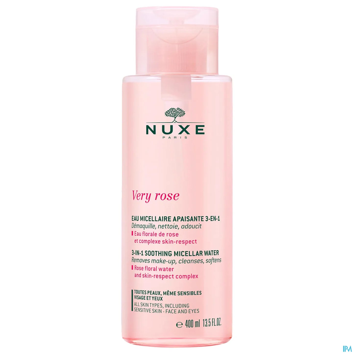 Very Rose Eau Micellaire Apaisante 3 en 1 400ml