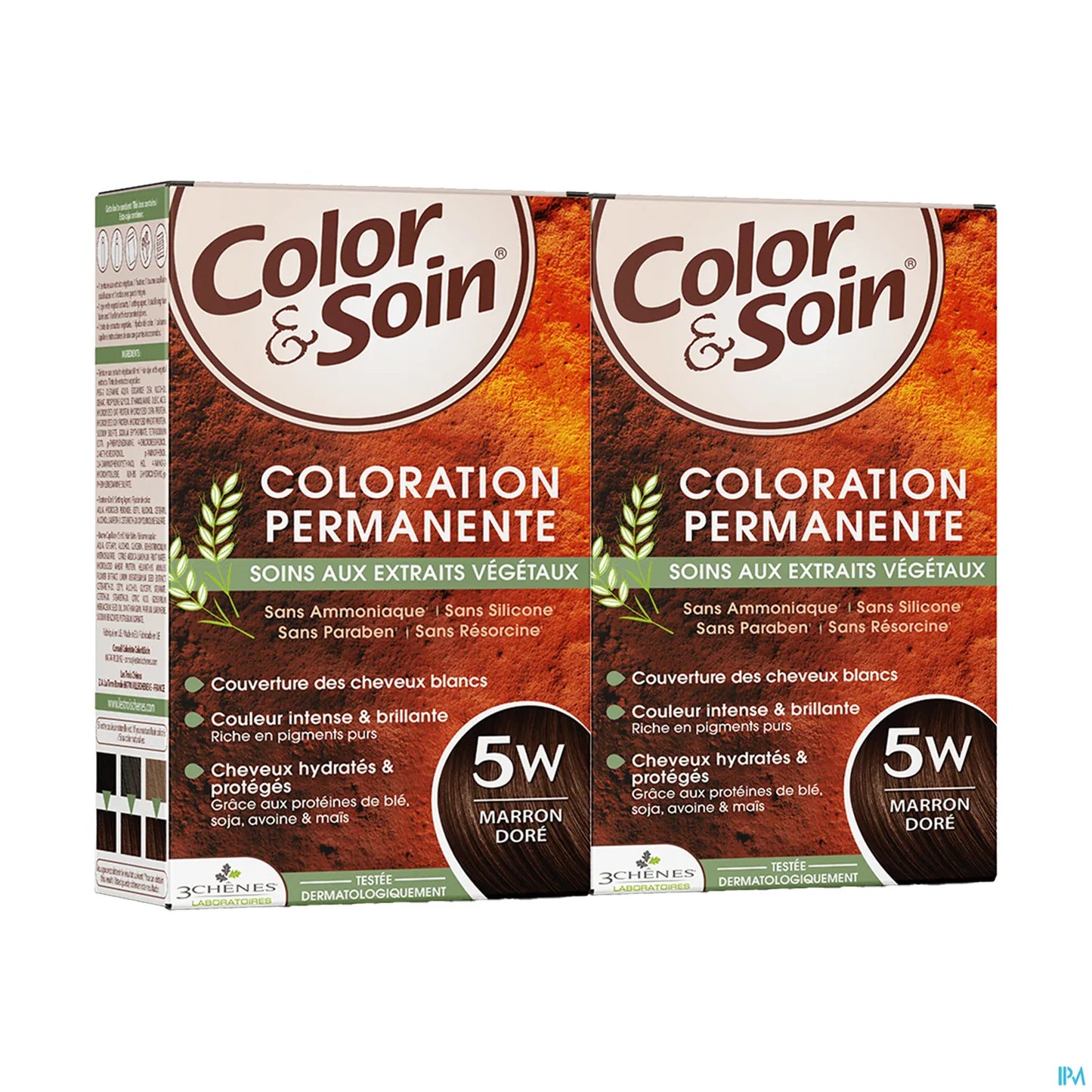 3 Chênes Color & Soin Coloration Marron Doré 5W