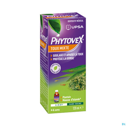 Phytovex Toux Mixte Sirop Sans Sucre 120ml