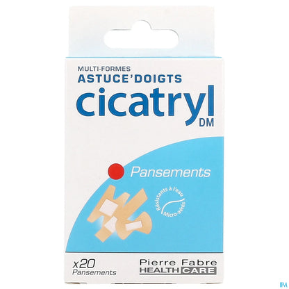 Cicatryl Pansements Multi-Formes Astuce Doigts X20