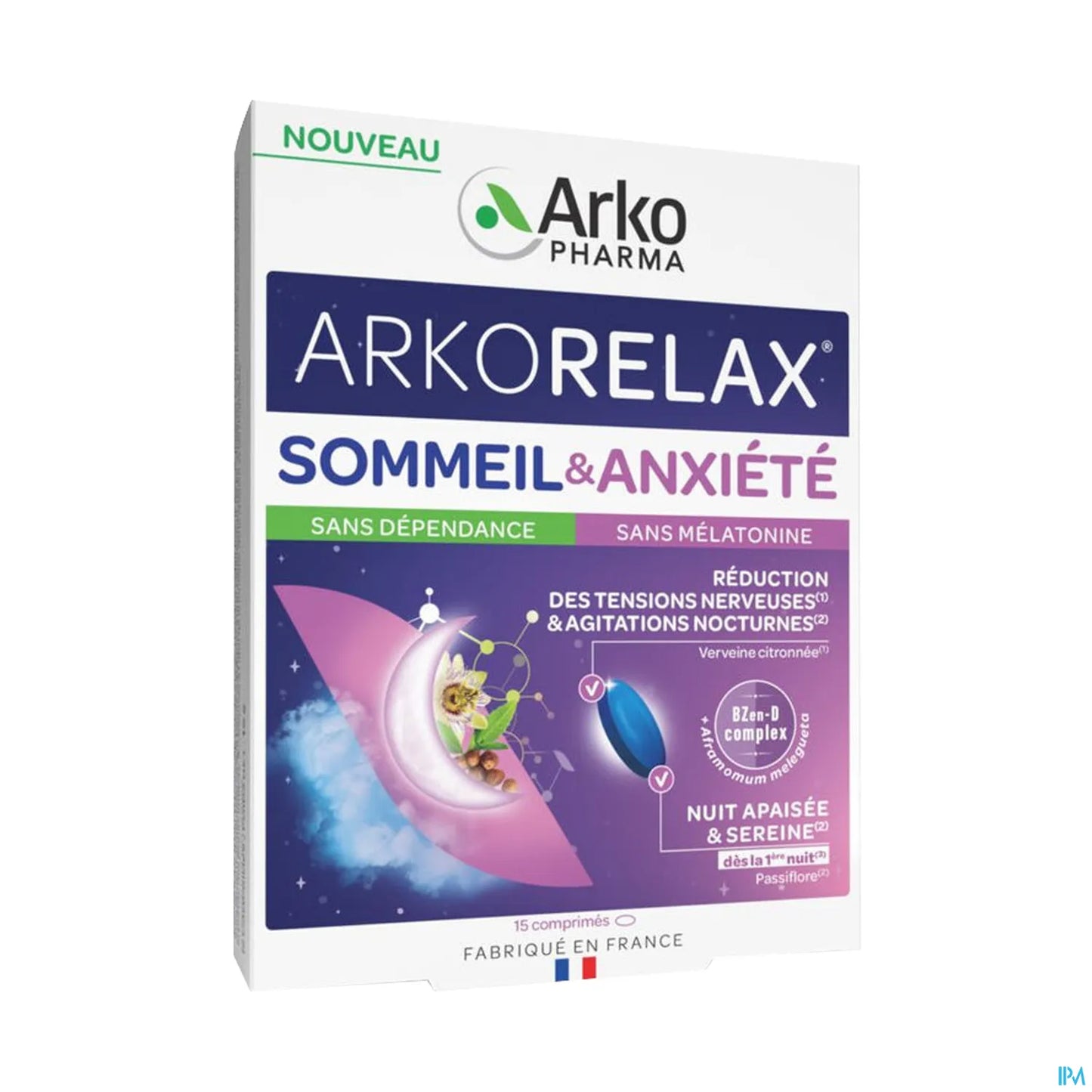 Arkorelax Sommeil Anxiété 15 comprimés