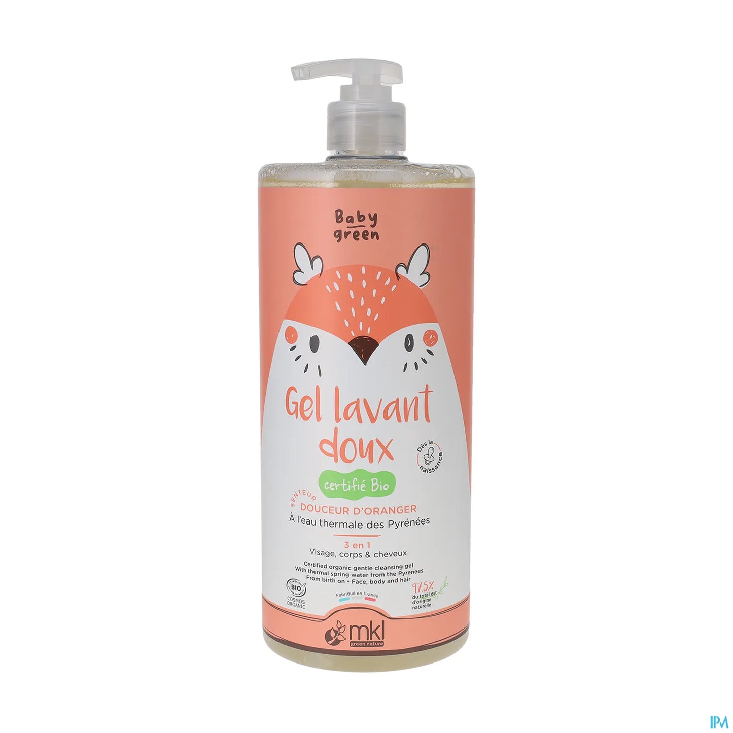 Green Nature Baby Green Organic Gentle Cleansing Gel 1 L