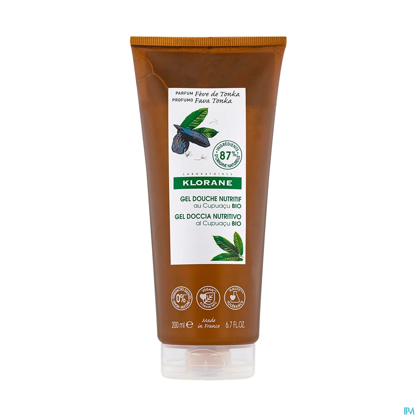 Gel Douche Nourrissant Cupuaçu Fève de Tonka 200ml