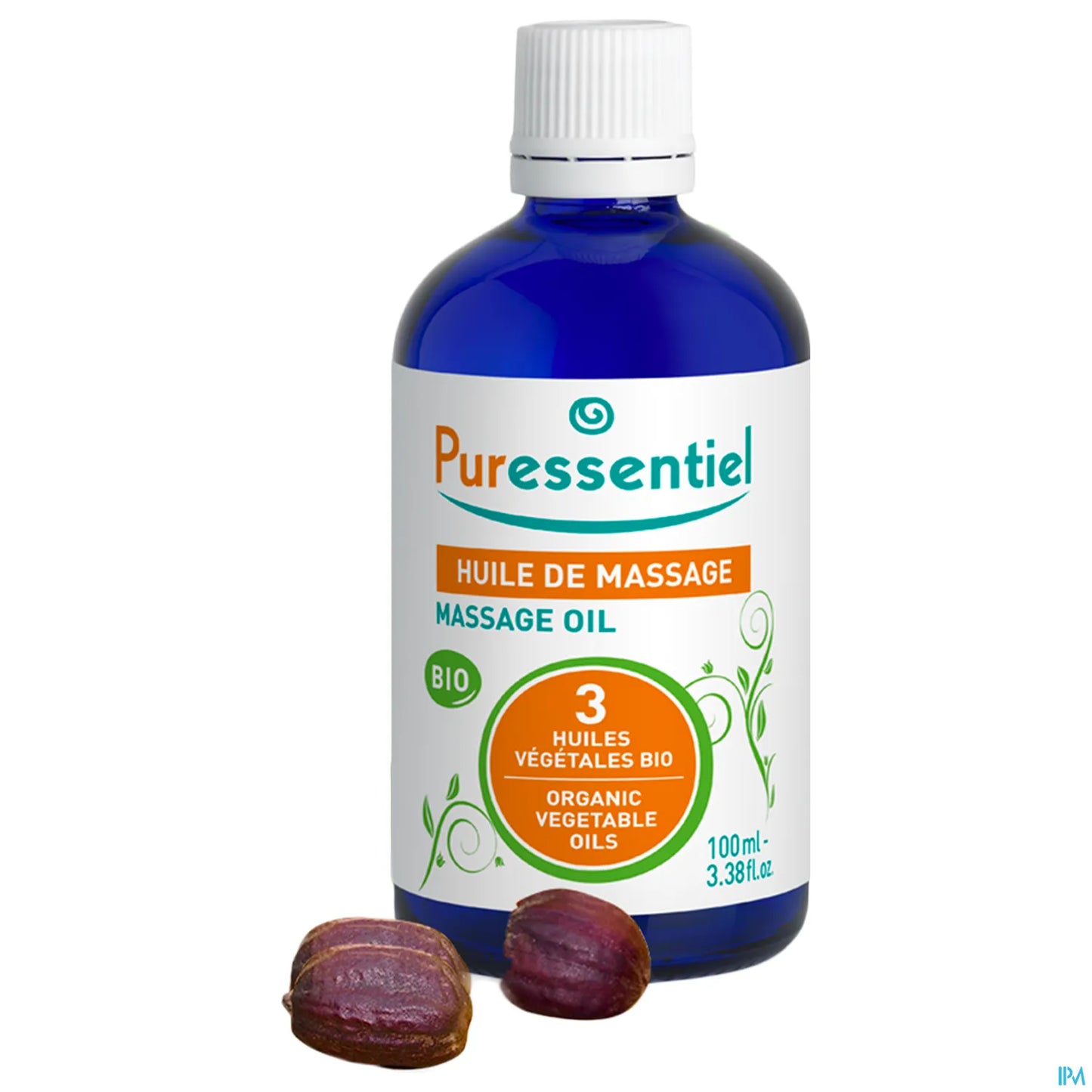 Huile de Massage Bio 100ml Aux 3 Huiles Végétales