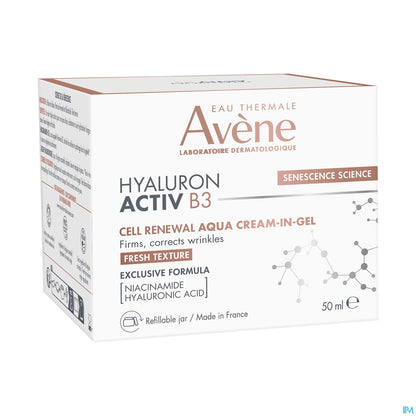 Avène Hyaluron Activ B3 Aqua Gel Crème Régénération Cellulaire 50 mL