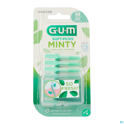 G.U.M Soft Picks Comfort Flex Mint 40 Unités