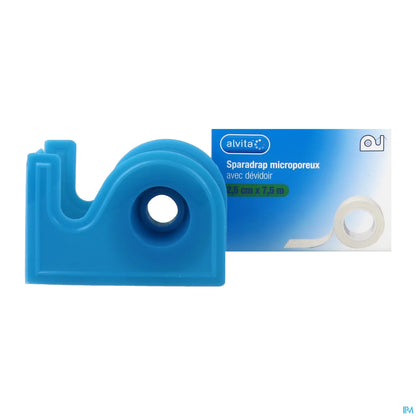 Sparadrap Microporeux 2,5 cm x 7,5 m Avec Dévidoir