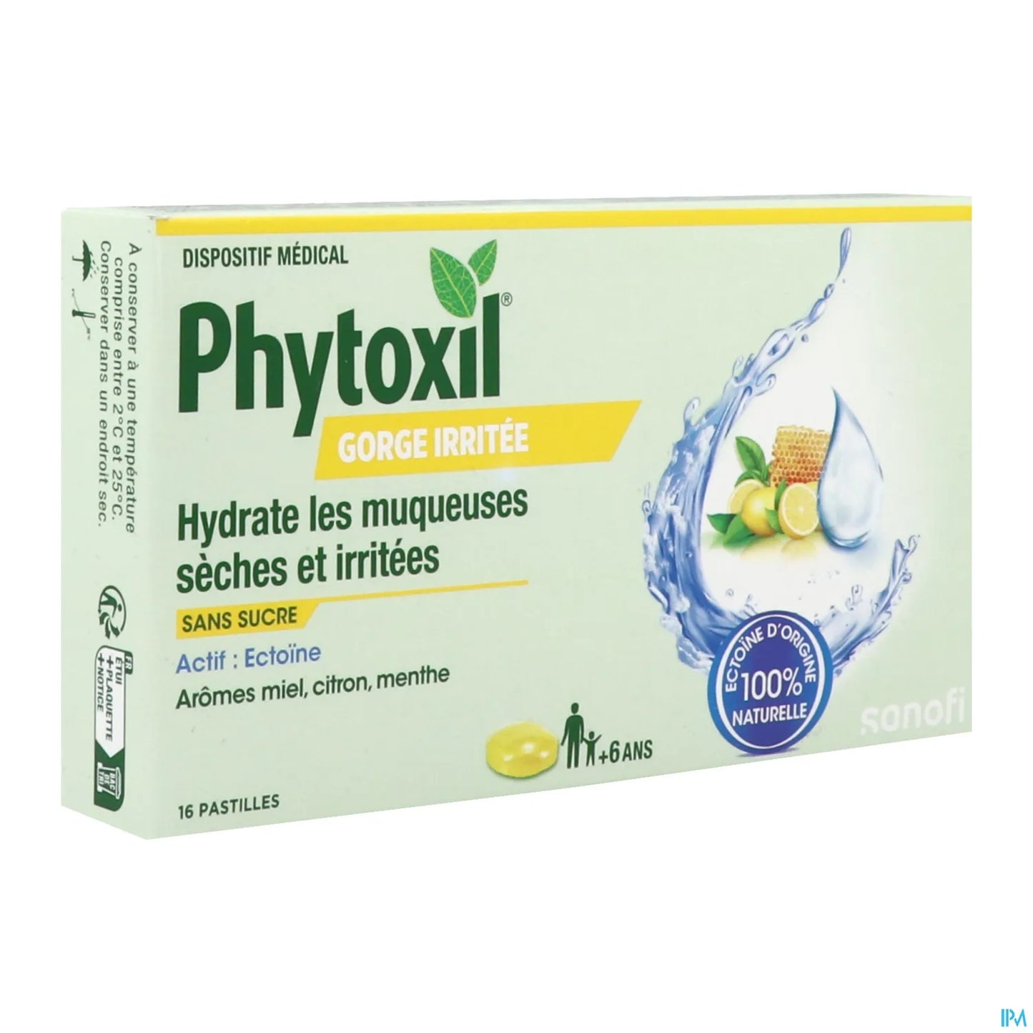Sanofi Phytoxil Gorge Irritée Miel Citron Menthe 16 Pastilles