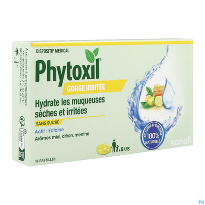 Sanofi Phytoxil Gorge Irritée Miel Citron Menthe 16 Pastilles