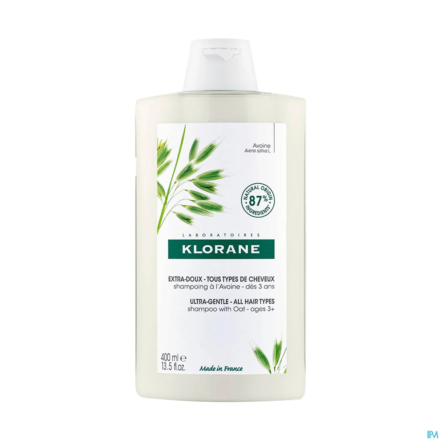 Shampooing Extra-Doux à l'Avoine Tous Cheveux 400ml