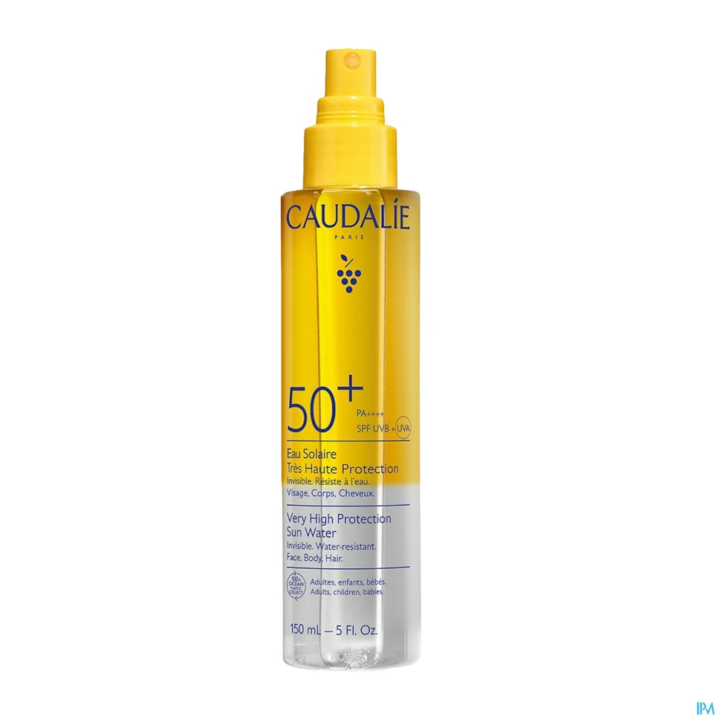 Caudalie Eau Solaire Très Haute Protection Solaire Facteur 50 Plus 150 mL