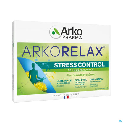Arkorelax Stress Control Boîte de 30 Comprimés