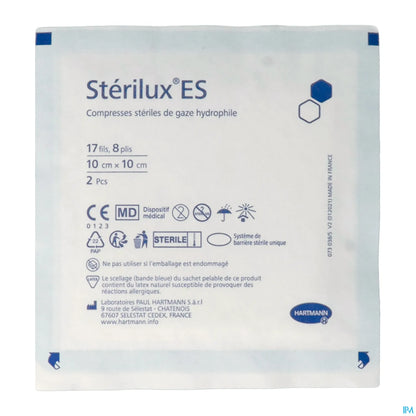 Compresses Stériles 10x10 cm Boîte de 20