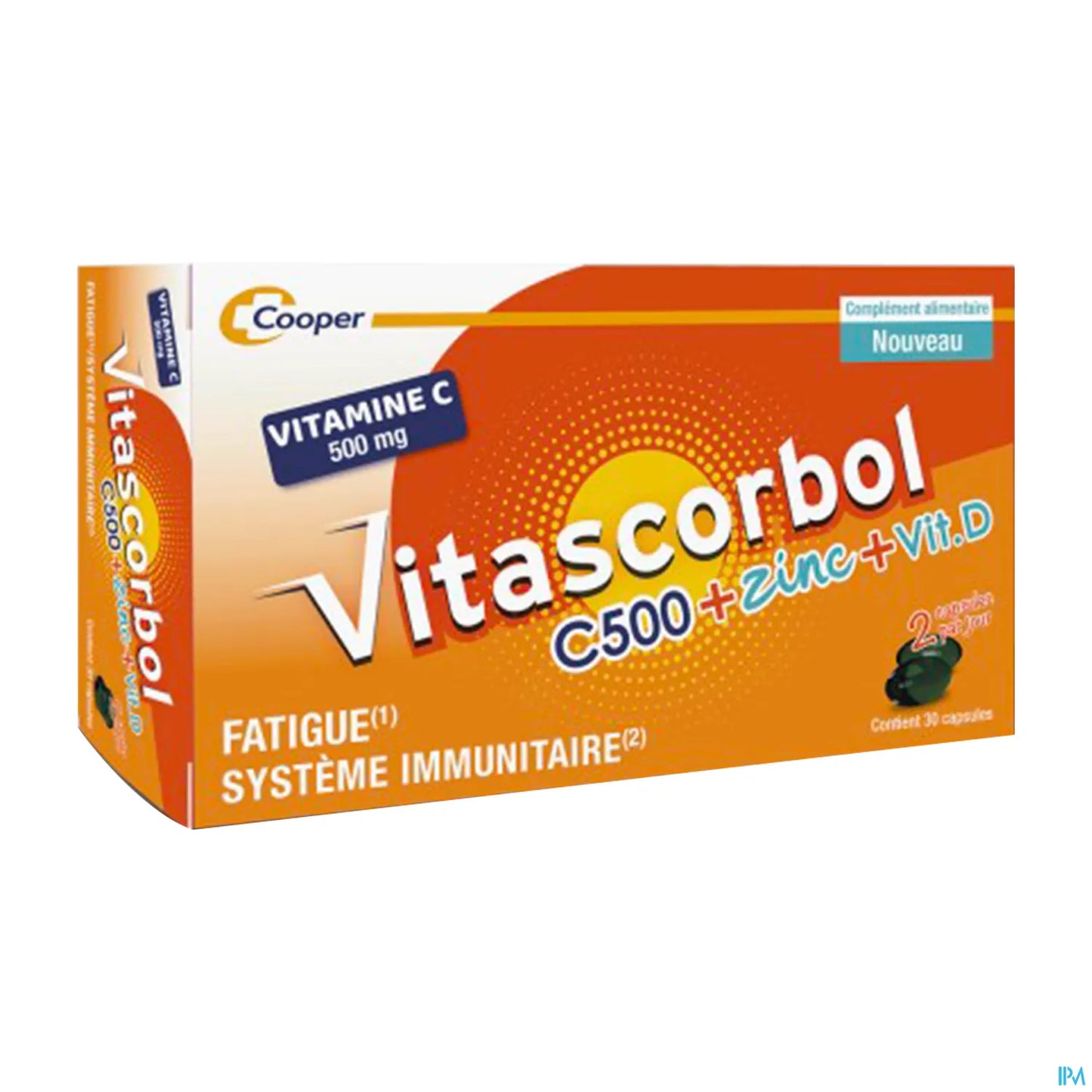 Vitascorbol C500 Zinc Vitamine D 30 Capsules