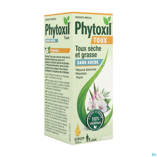 Sanofi Phytoxil Sugar Free Cough Syrup 120ml