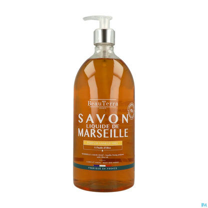 Savon de Marseille Vanille Miel Corps et Mains 1L