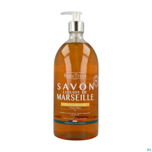 Savon de Marseille Vanille Miel Corps et Mains 1L