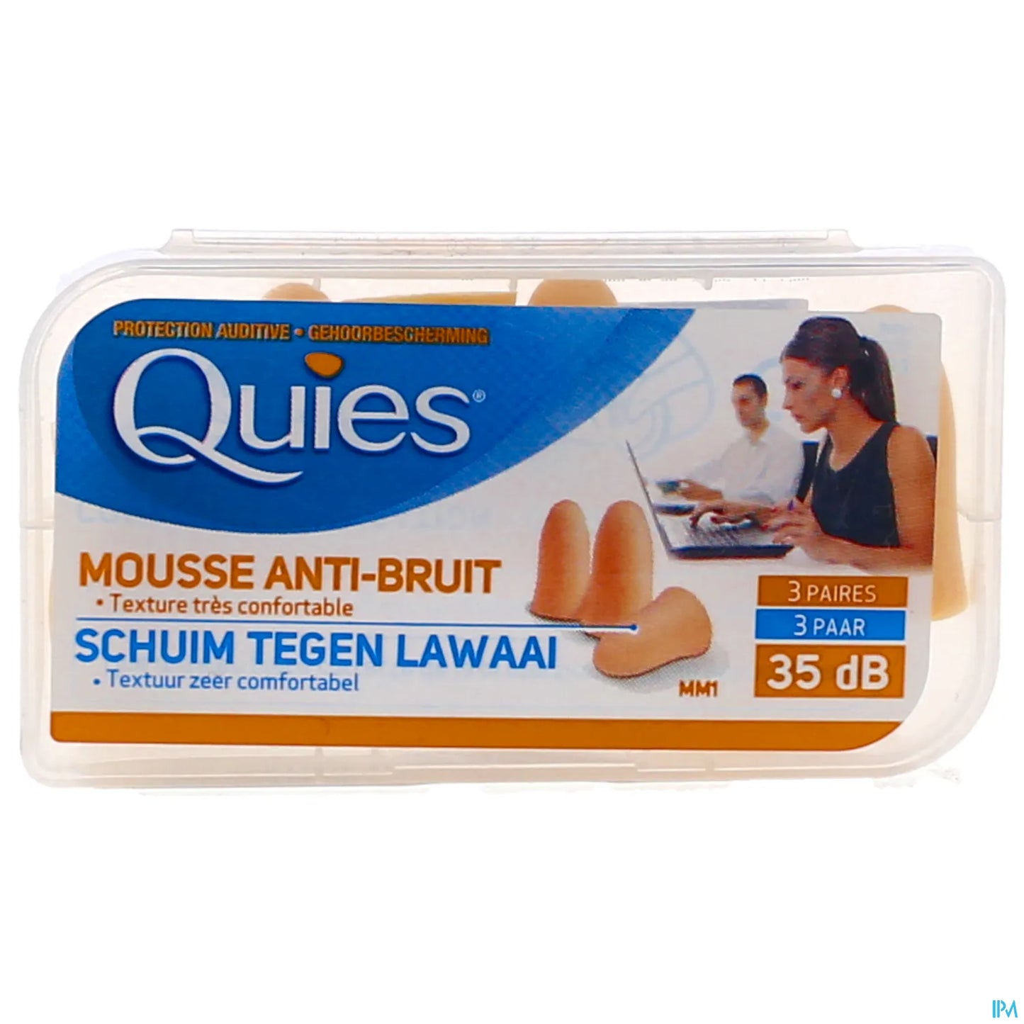 Protection Auditive en Mousse Confort Couleur Chair 3 Paires