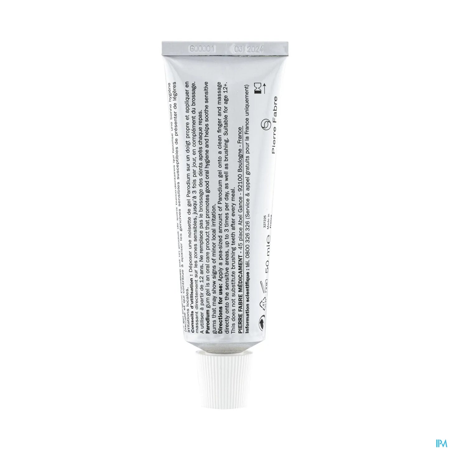 Oral Care Parodium Gingival Gel Care for Sensitive Gums 50ml