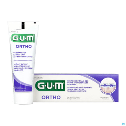 Sunstar GUM Ortho Gel Dentifrice Fluoré 75ml