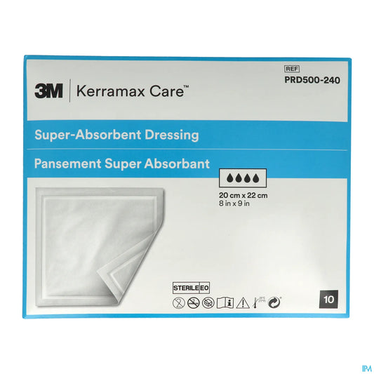 Kerramax Care Superabsorbent Dressing 20x22 cm Box of 10