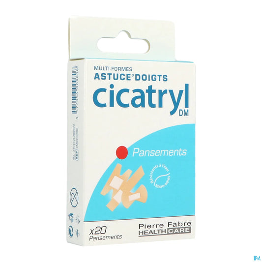 Cicatryl Pansements Multi-Formes Astuce Doigts X20