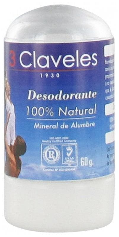 Déodorant 100% Naturel Pierre d'Alun 60g