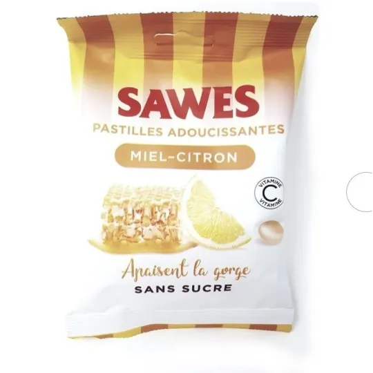 Pastilles Adoucissantes Miel-Citron Sans Sucre 50g