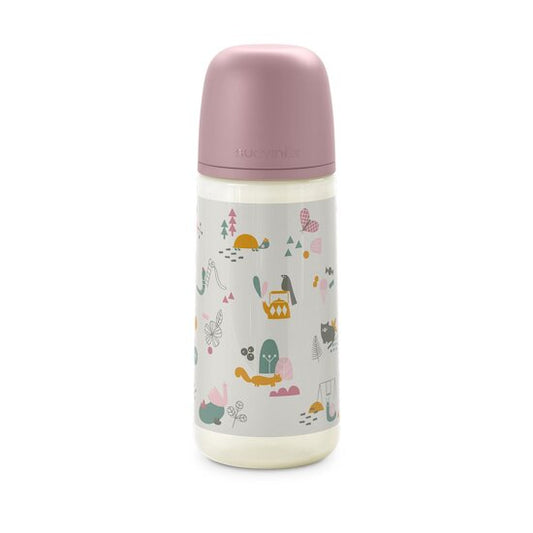 Walk In The Park Baby Bottle 360ml Silicone Pink