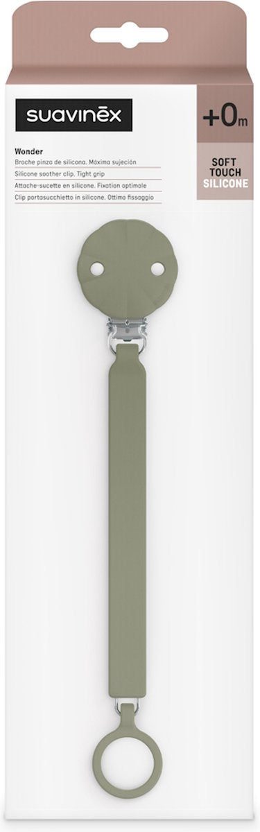 Wonder Sage Green Pacifier Clip