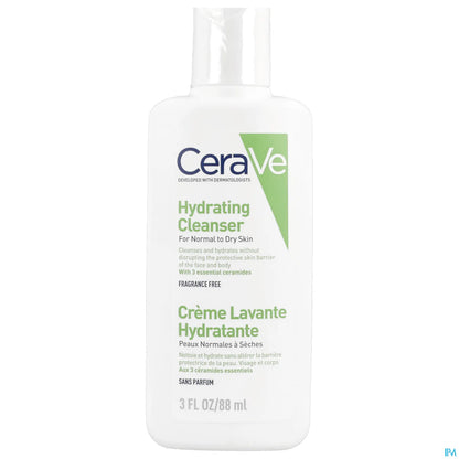 Crème Lavante Hydratante pour Peau Normale à Sèche 88ml
