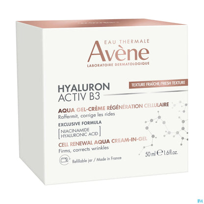 Hyaluron Activ B3 Gel Crème Aqua Régénération Cellulaire 50ml