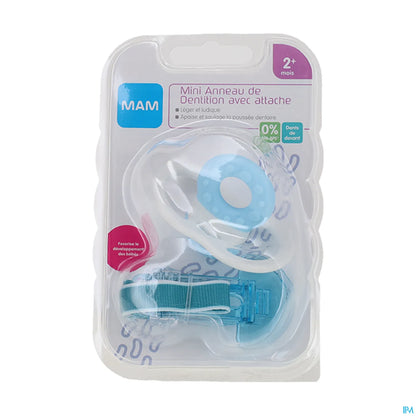 Mini Anneau de Dentition Avec Attache +2 Mois