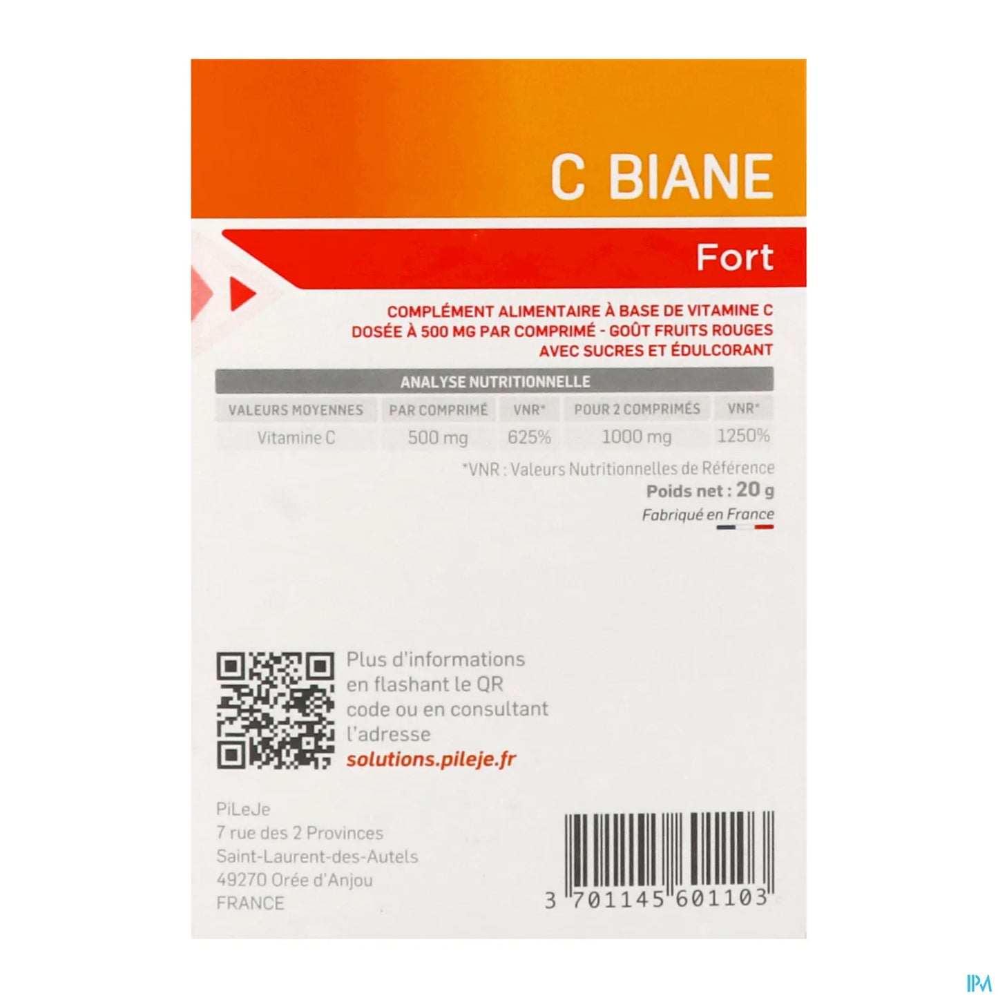C Biane Fort 12 Comprimés à Croquer