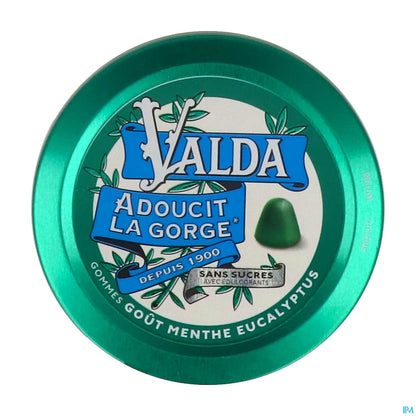 Valda Gommes Menthe Sans Sucre Boîte 50