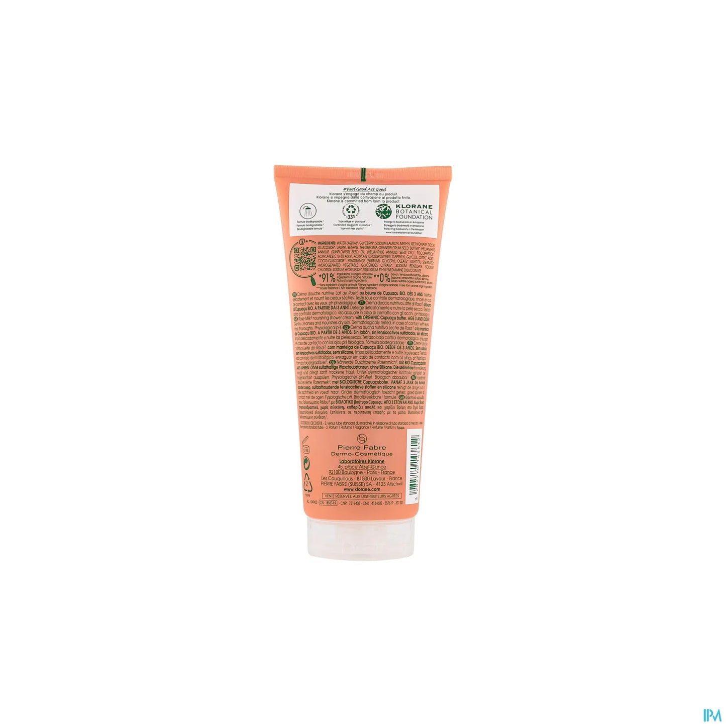 Crema doccia al latte di rosa 200 ml