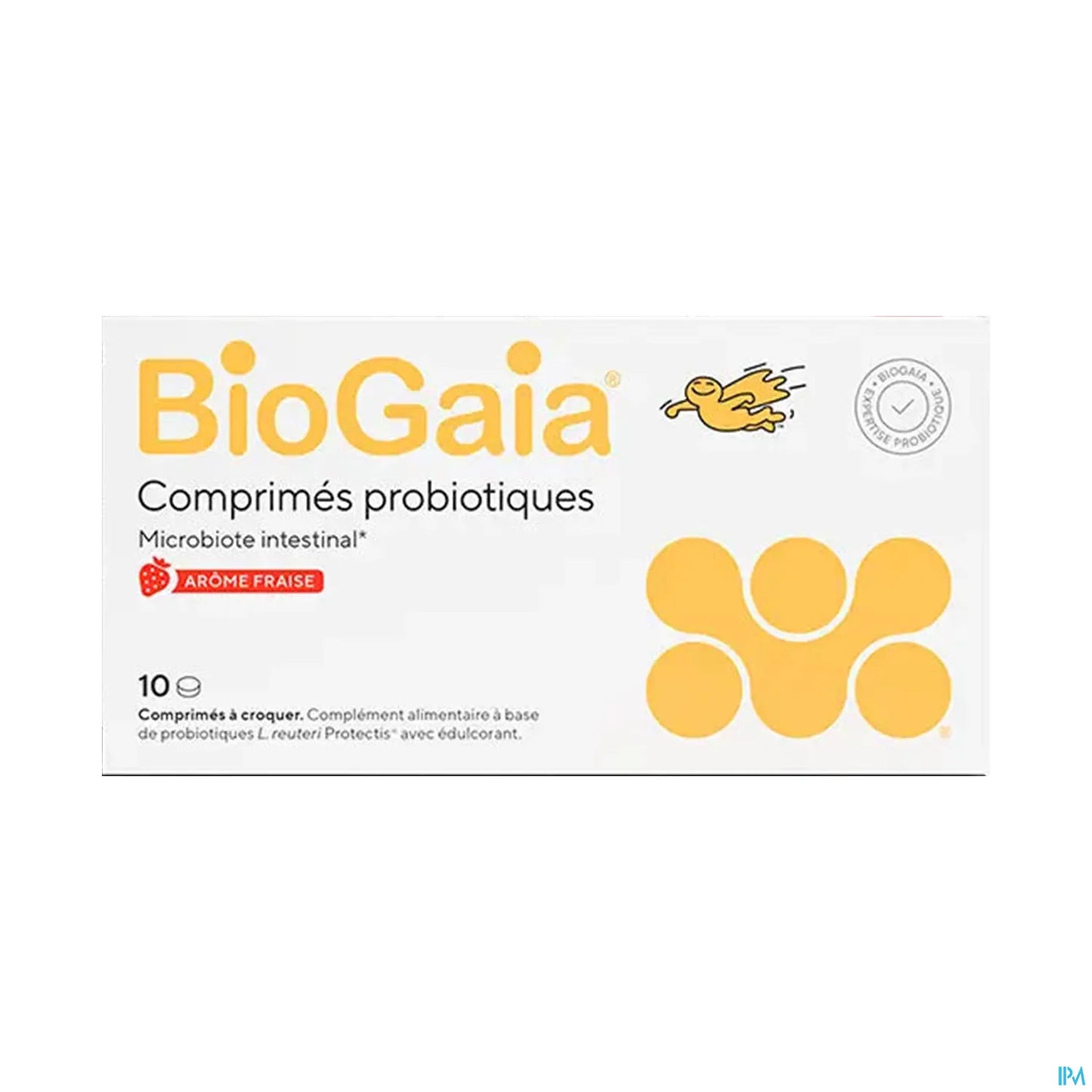Biogaia Probiotiques Fraise 10 comprimés