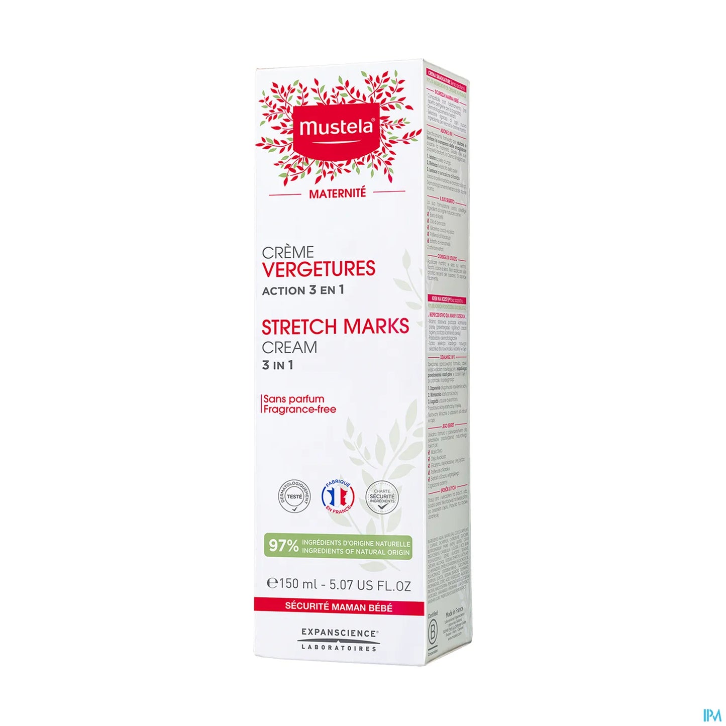 Maternité Crème Vergetures Sans Parfum 150 ml