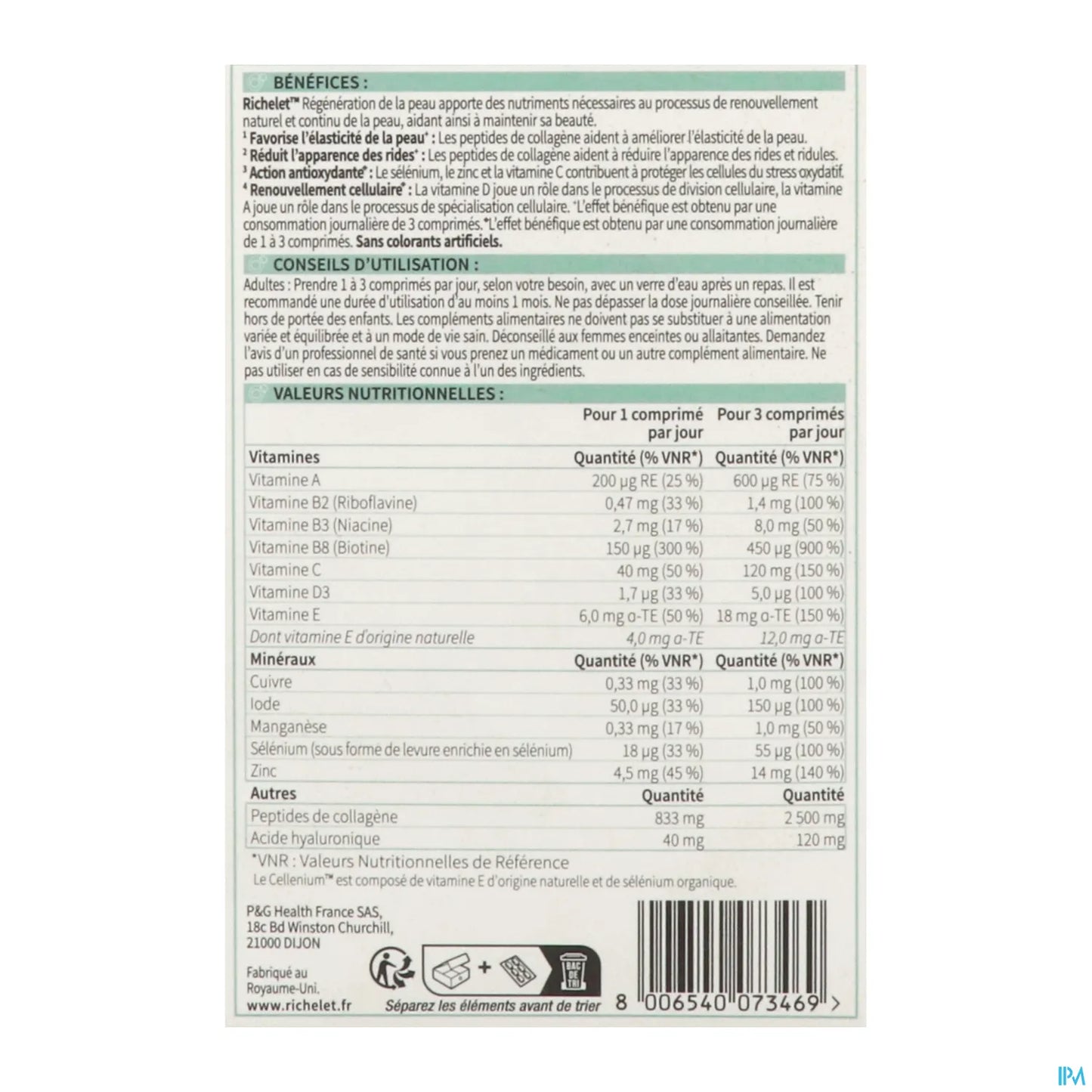 Skin Regeneration 30 Tablets
