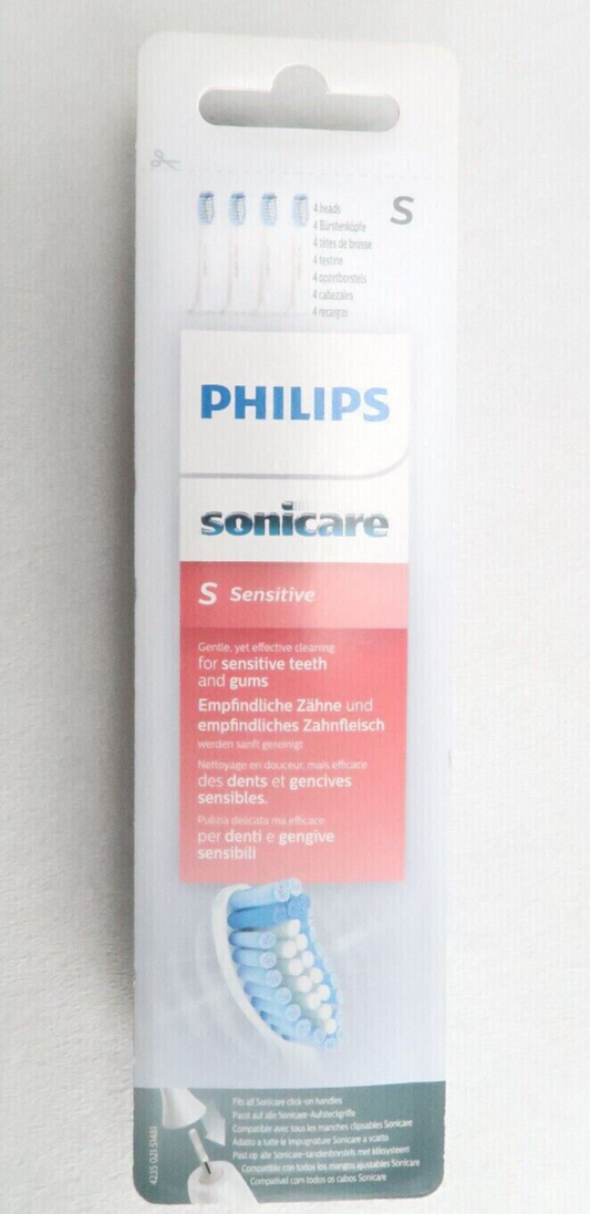 Philips Sonicare Sensitive HX6054/07 Têtes de Brosse à Dents - Pack de 4