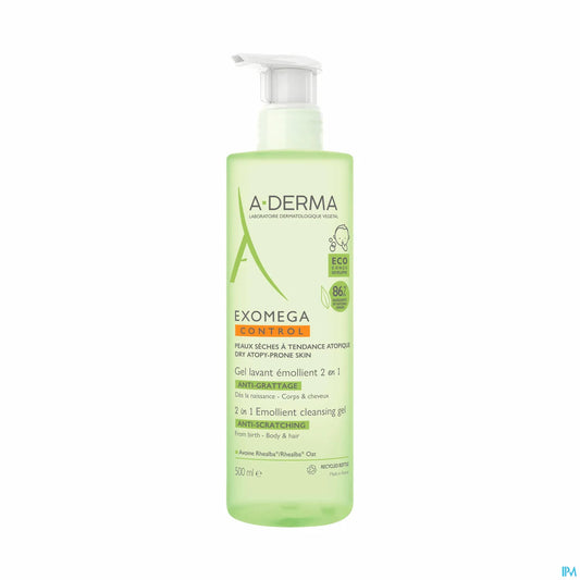 Exomega Control Gel Lavant Emollient Anti-Grattage 500ml