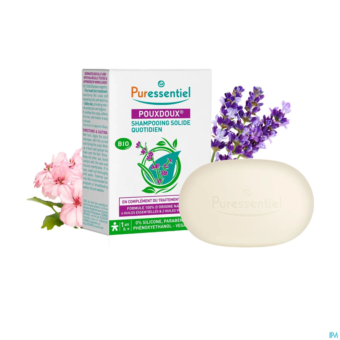 Pouxdoux Shampoing Solide Quotidien Bio 60g