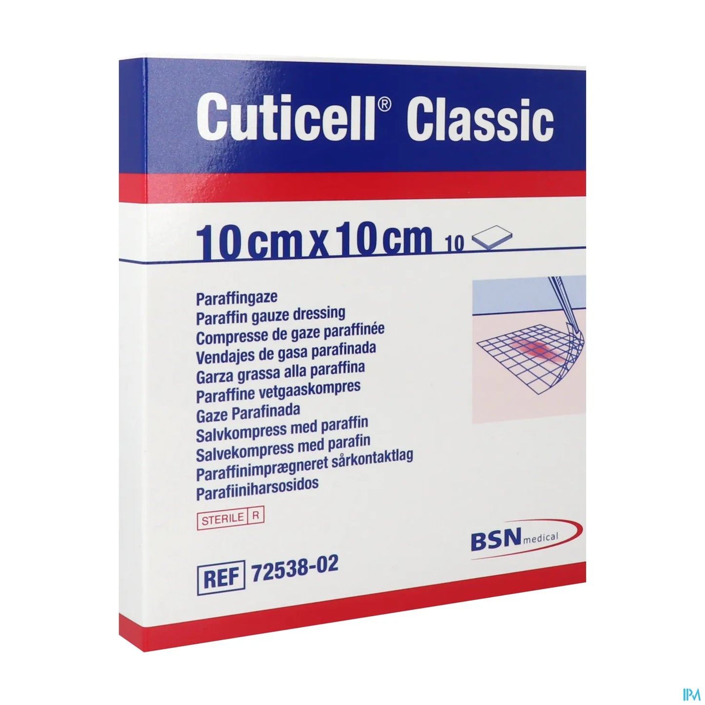 Pansement Gras Stérile 10x10 cm Boîte de 10