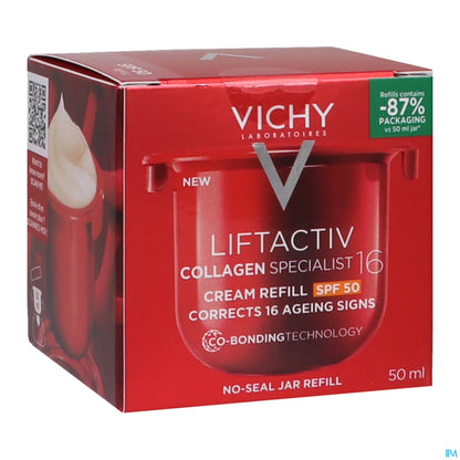 Vichy Liftactiv Collagen Specialist 16 Crème SPF50 Recharge 50 mL