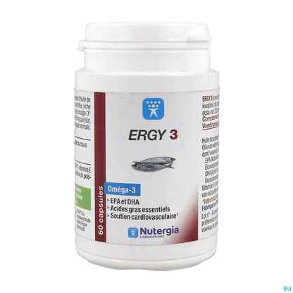 Ergy 3 Oméga 3 60 Capsules