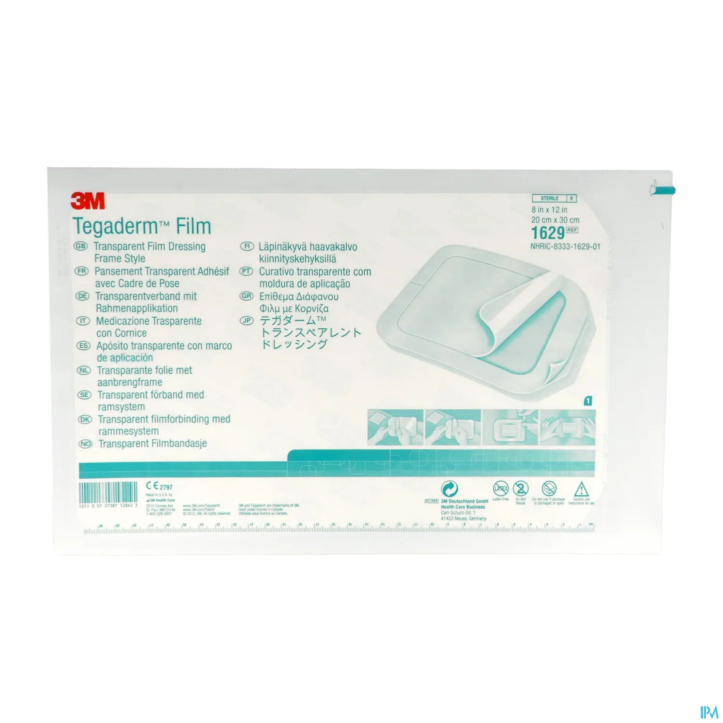 Set Pansements Post-Opératoires 3M Pour Plaies Supérieures à 10 cm Boîte 3 Unités